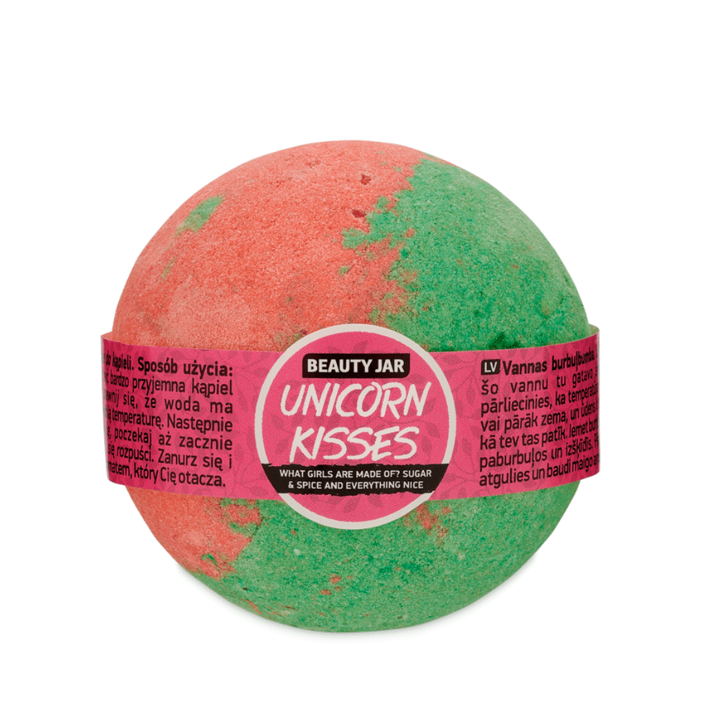 Beauty Jar | Unicorn Kisses Rhubarb and Strawberry Bath Bomb - NaturelleShop.se