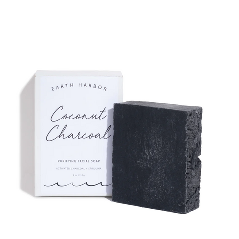 Earth Harbor | Coconut Charcoal Purifying Facial Soap - NaturelleShop.se