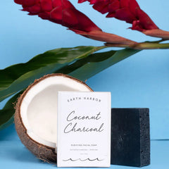 Earth Harbor | Coconut Charcoal Purifying Facial Soap - NaturelleShop.se